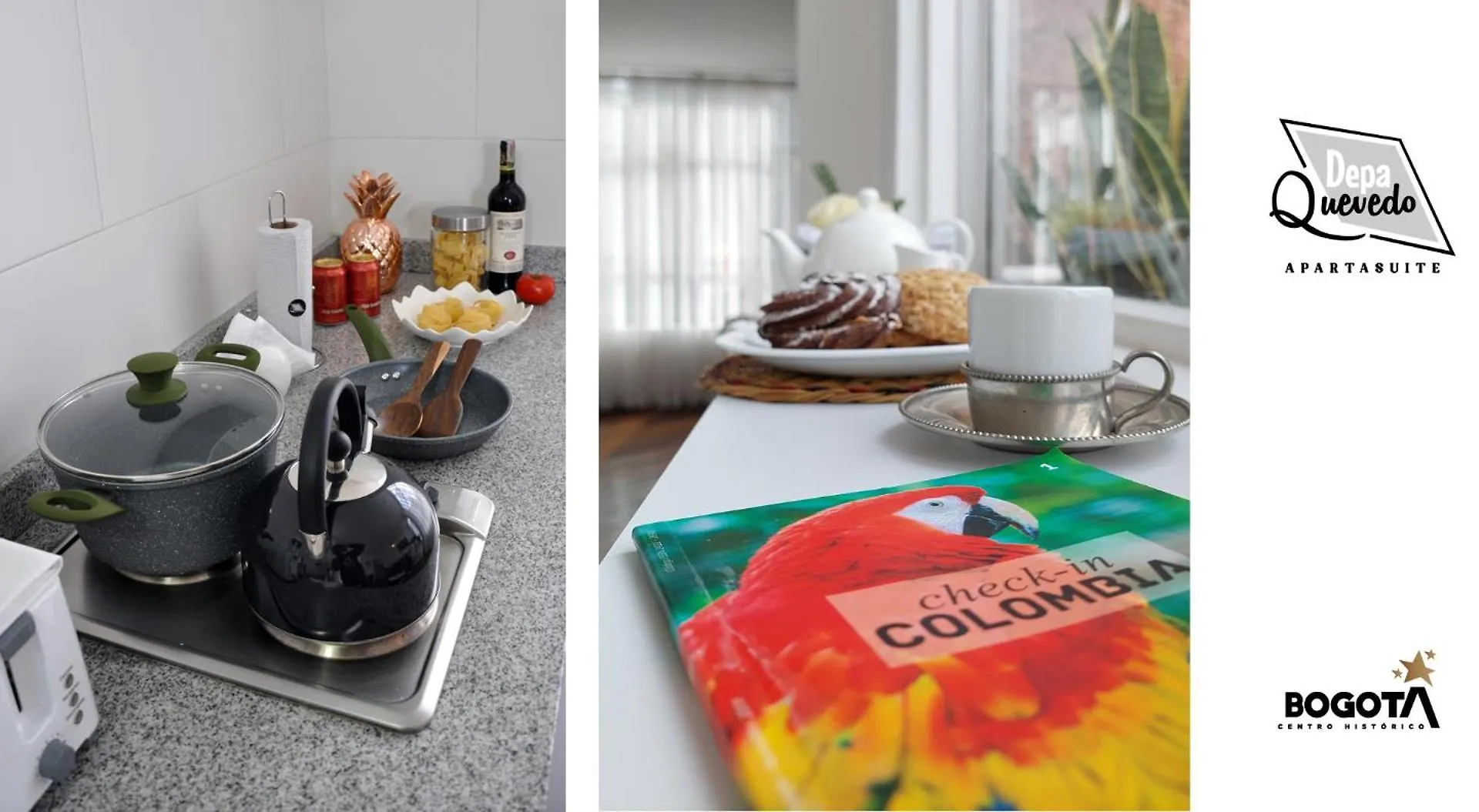 Depa Quevedo: Trendy Flat in Bogota's Historic Candelaria Apartment Bogota