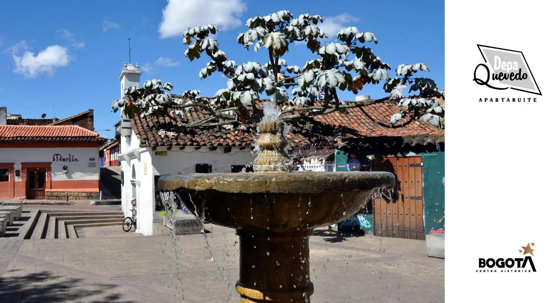 Depa Quevedo: Trendy Flat in Bogota's Historic Candelaria Apartment